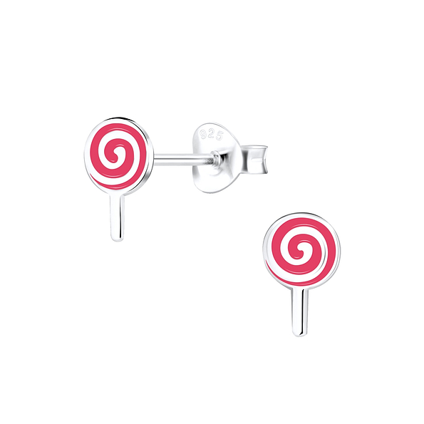 Wholesale Sterling Silver Lollipop Ear Studs - JD9136