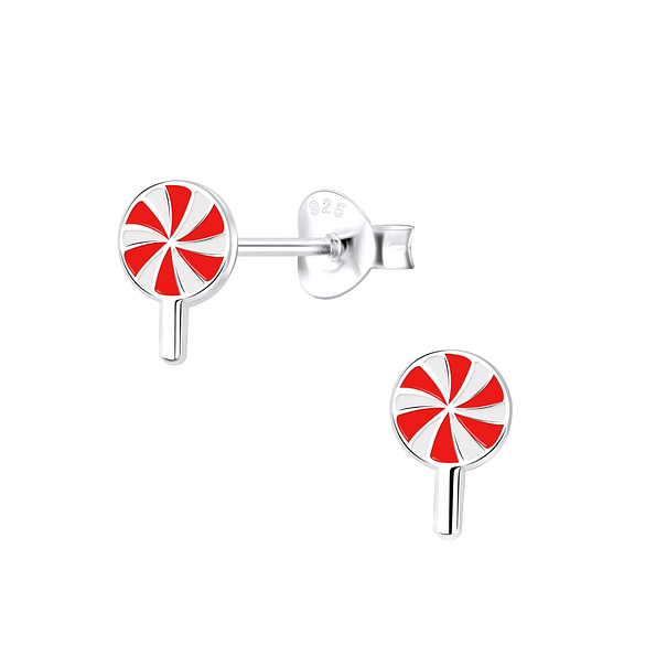 Wholesale Sterling Silver Lollipop Ear Studs - JD9138