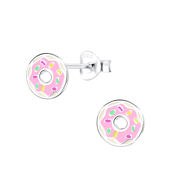 Wholesale Sterling Silver Donut Ear Studs - JD9402