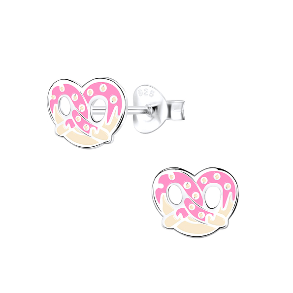 Wholesale Sterling Silver Pretzel Ear Studs - JD9420