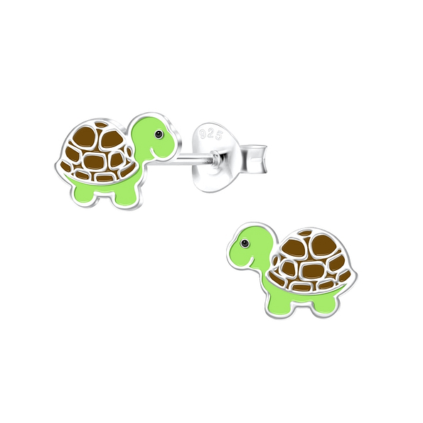 Wholesale Sterling Silver Turtle Ear Studs - JD10514