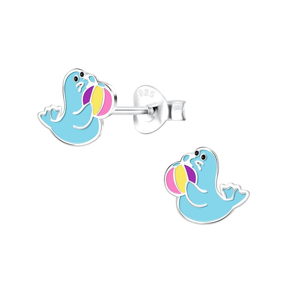 Wholesale Sterling Silver Seal Ear Studs - JD10542