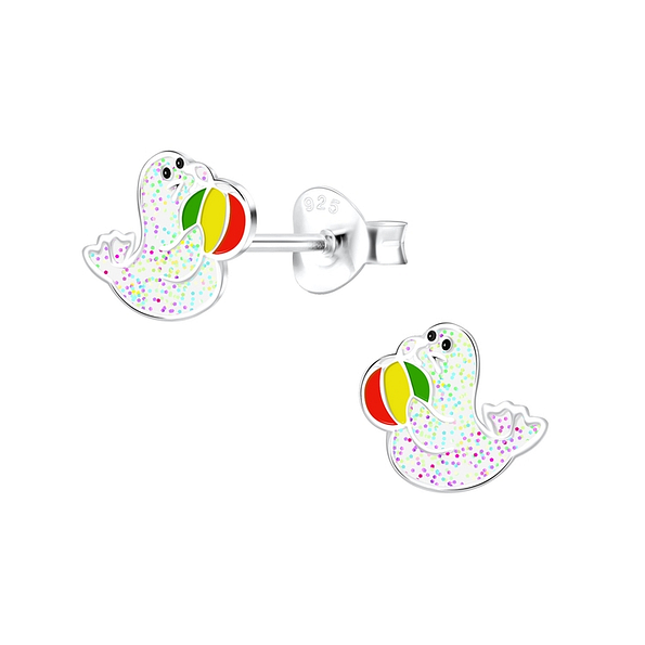 Wholesale Sterling Silver Seal Ear Studs - JD10543