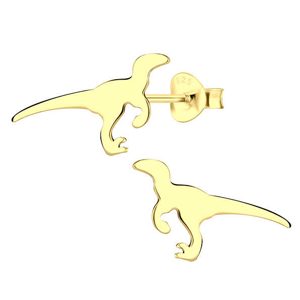 Wholesale Sterling Silver Velociraptor Dinosaur Ear Studs - JD9569