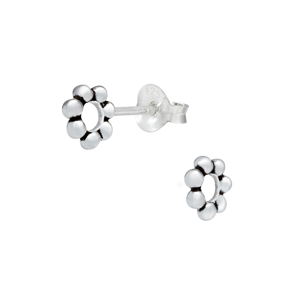 Wholesale Sterling Silver Flower Ear Studs - JD1131