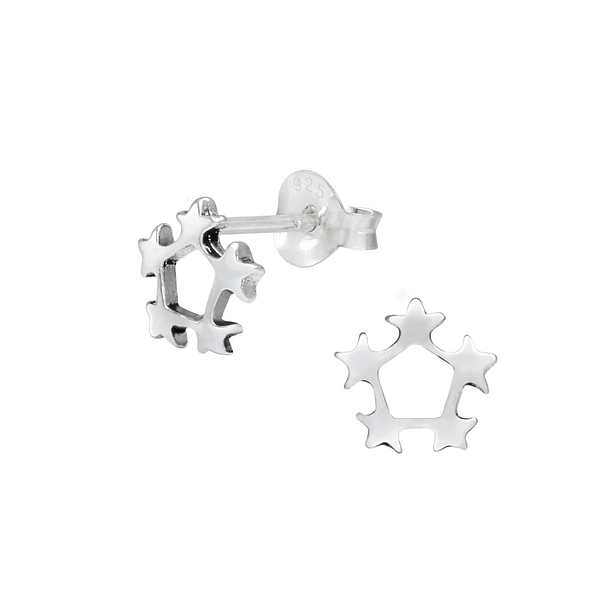 Wholesale Sterling Silver Stars Ear Studs - JD1146