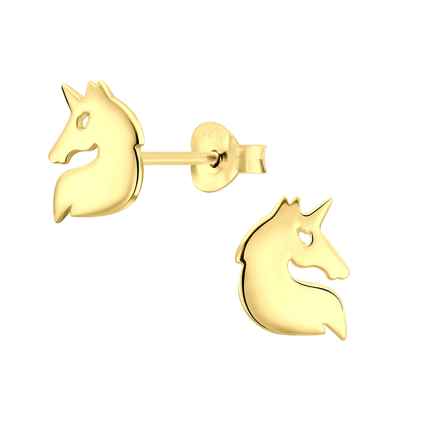 Wholesale Sterling Silver Unicorn Ear Studs - JD6451