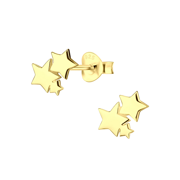 Wholesale Sterling Silver Star Ear Studs - JD9568