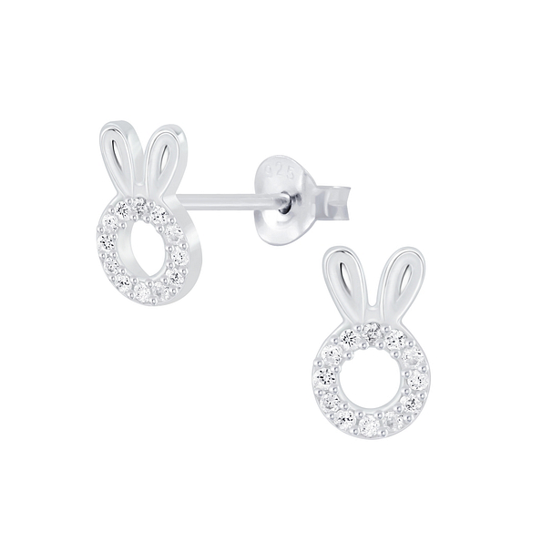 Wholesale Sterling Silver Rabbit Ear Studs - JD6882