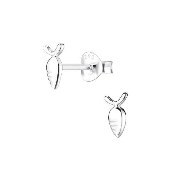 Wholesale Sterling Silver Carrot Ear Studs - JD8367