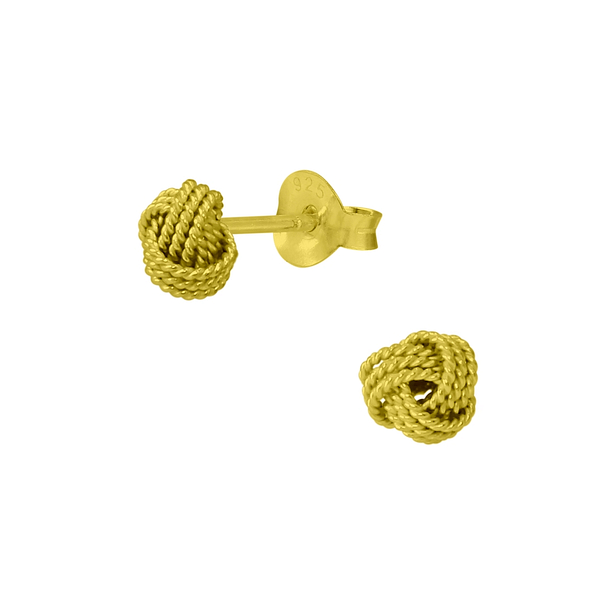 Wholesale Sterling Silver Knot Ear Studs - JD1268