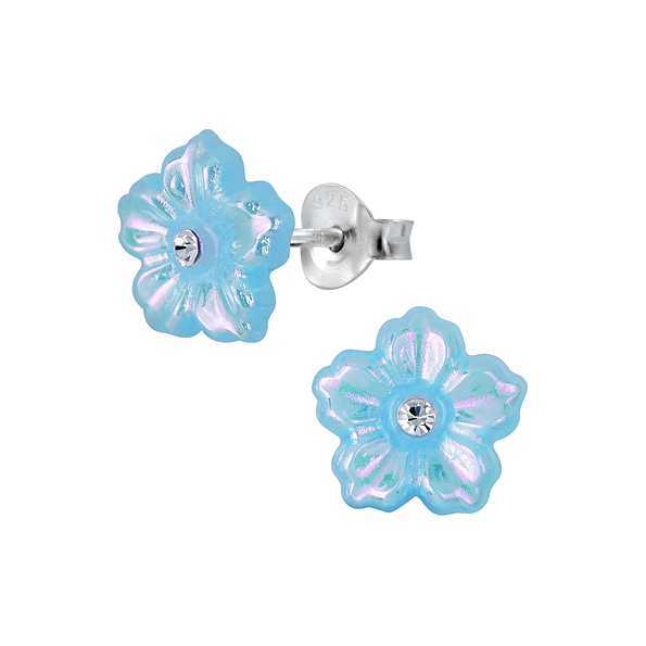 Wholesale Sterling Silver Flower Ear Studs - JD2032