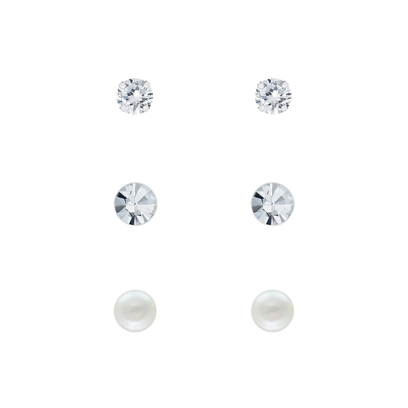 Wholesale Sterling Silver Ear Studs Starter Set - JD7700