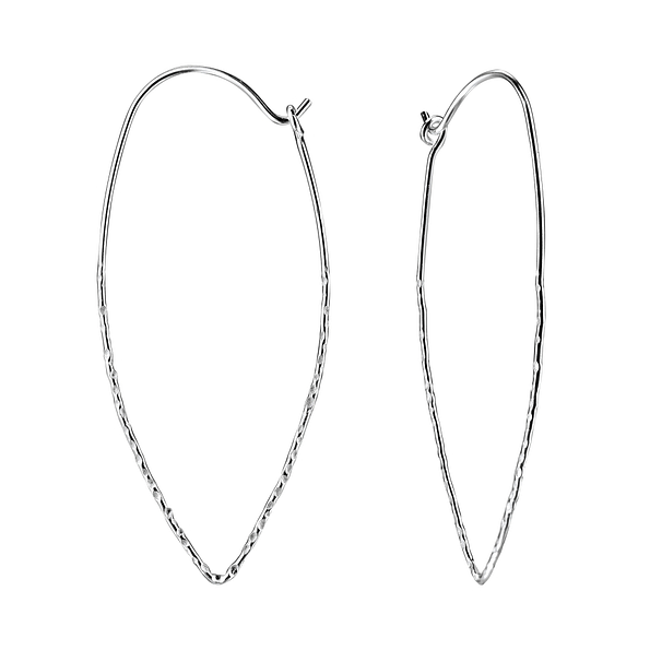 Wholesale Sterling Silver Long Wire Ear Hoops - JD7783
