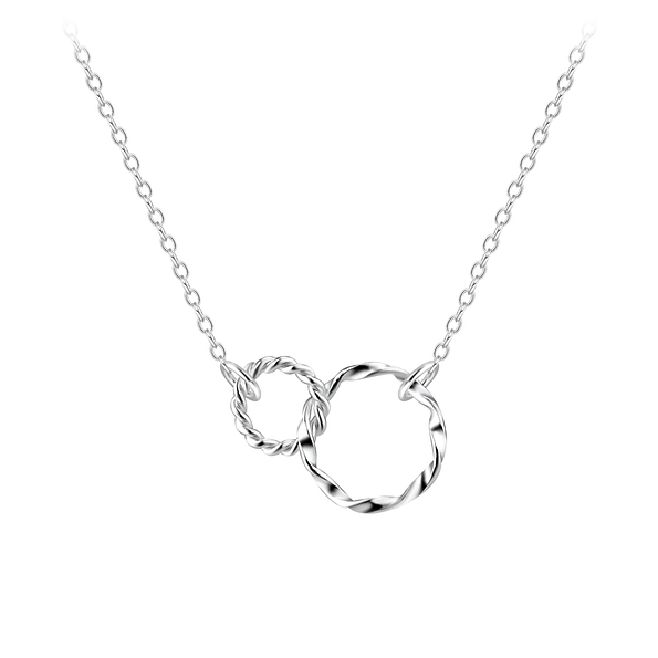 Wholesale Sterling Silver Twisted Necklace - JD8230