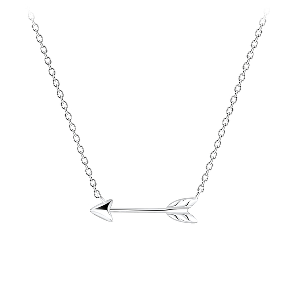 Wholesale Sterling Silver Arrow Necklace - JD8682