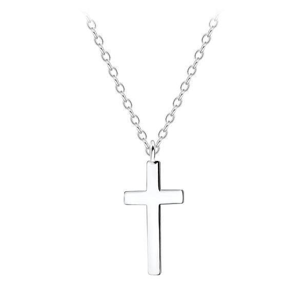 Wholesale Sterling Silver Cross Necklace - JD8276