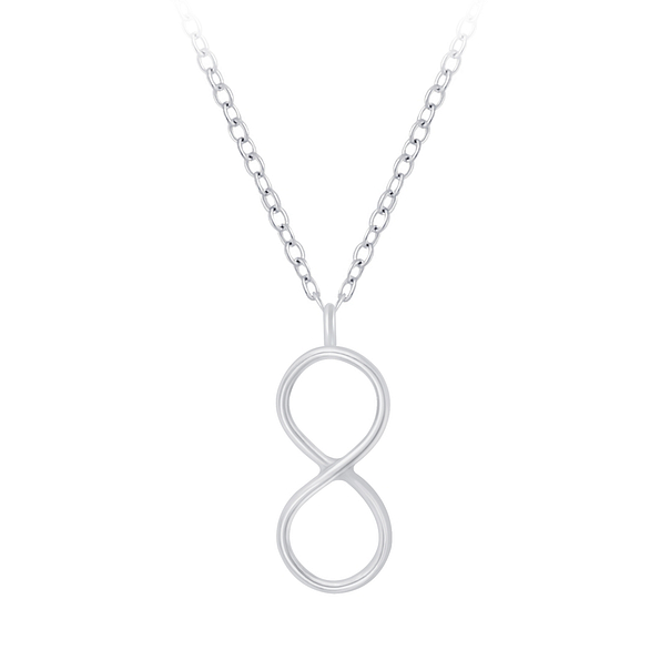 Wholesale Sterling Silver Infinity Necklace - JD6376