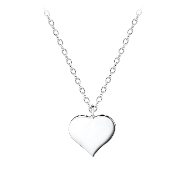 Wholesale Sterling Silver Heart Necklace - JD8156