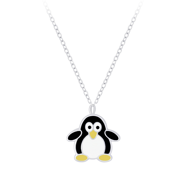 Wholesale Sterling Silver Penguin Necklace - JD7361