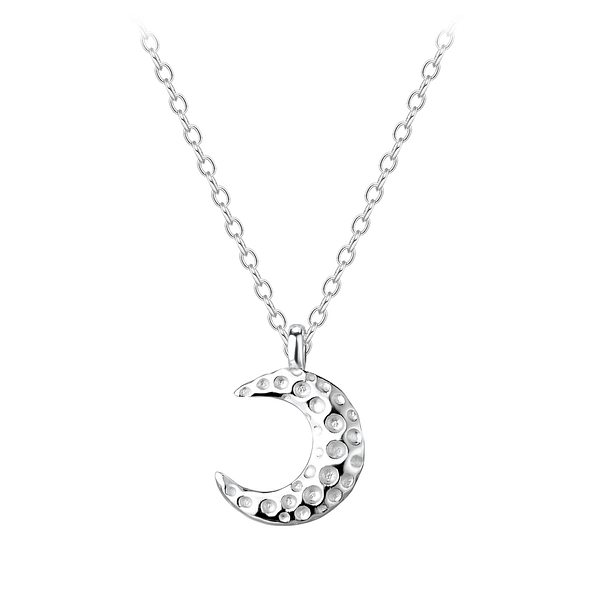 Wholesale Sterling Silver Moon Necklace - JD5244