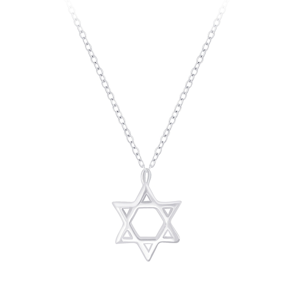 Wholesale Sterling Silver Star Necklace - JD6727