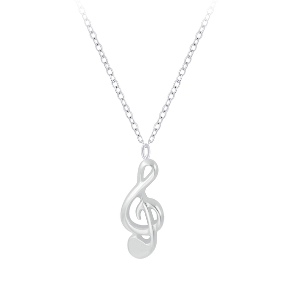Wholesale Sterling Silver G-Clef Necklace - JD7788