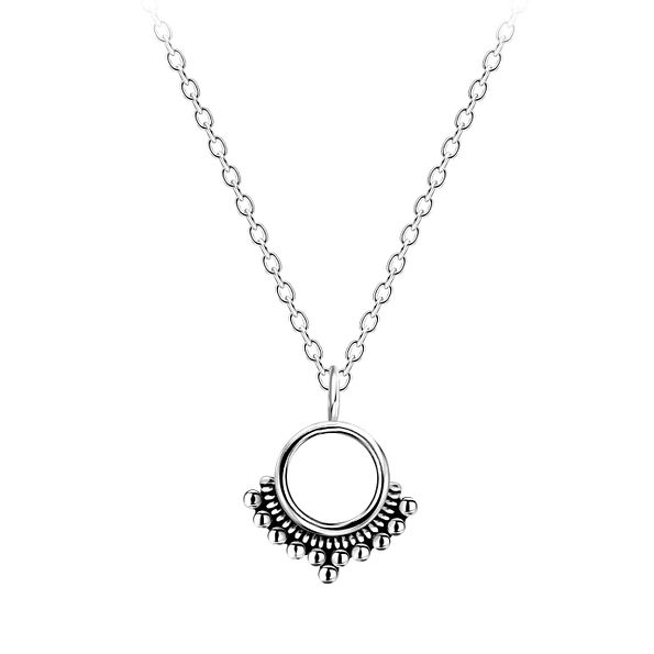 Wholesale Sterling Silver Ethnic Necklace - JD8645