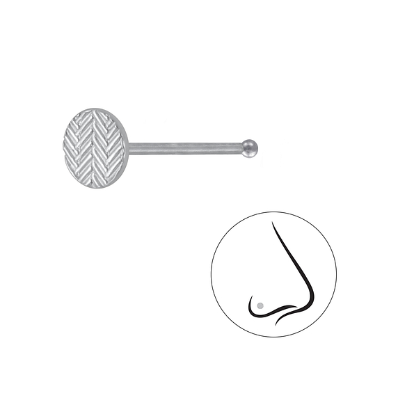 Wholesale Sterling Silver Round Nose Stud With Ball - JD3272