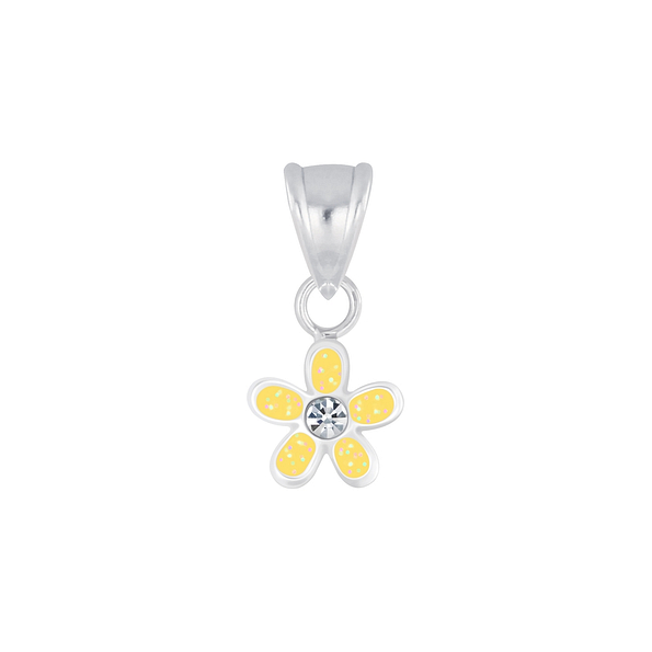 Wholesale Sterling Silver Flower Pendant - JD7006