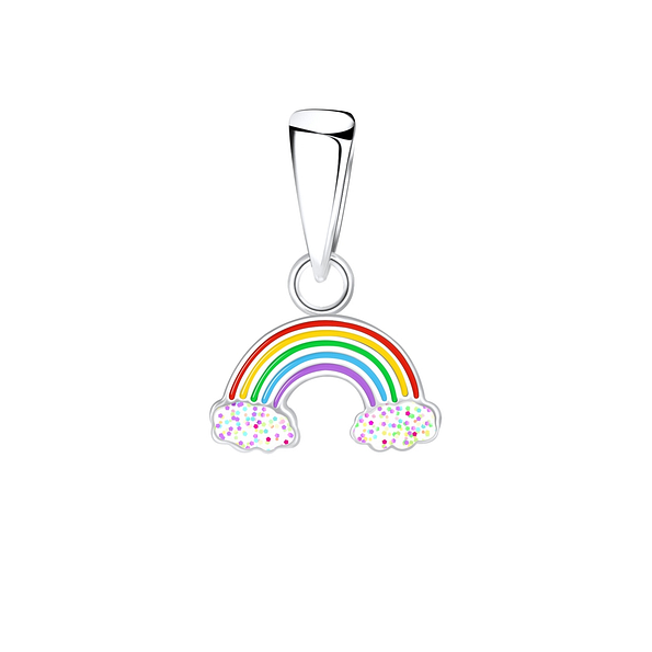 Wholesale Sterling Silver Rainbow Pendant - JD8996