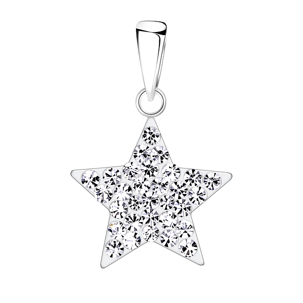 Wholesale Sterling Silver Star Pendant - JD2162