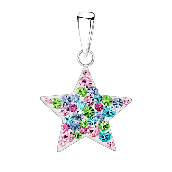 Wholesale Sterling Silver Star Pendant - JD2165