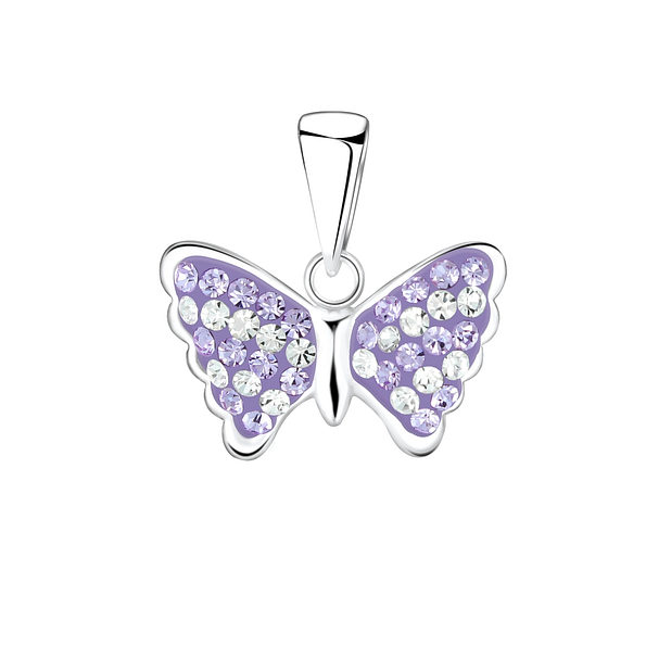 Wholesale Sterling Silver Butterfly Pendant - JD2197