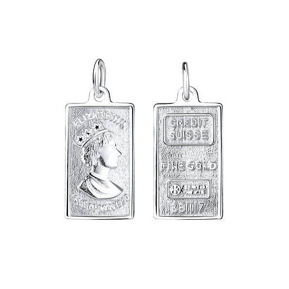 Wholesale Sterling Silver Tag Pendant - JD9168