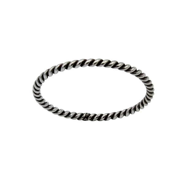 Wholesale Sterling Silver Rope Ring - JD1675