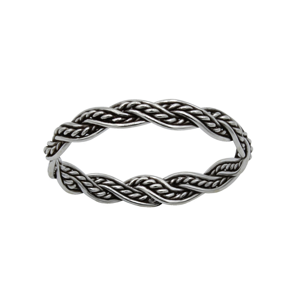 Wholesale Sterling Silver Rope Ring - JD1676
