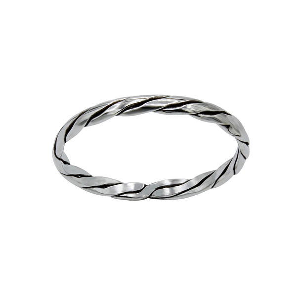 Wholesale Sterling Silver Twisted Ring - JD1677 Wholesale Sterling Silver Twisted Ring - JD1677
