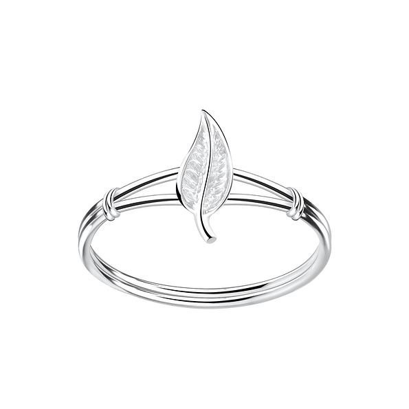 Wholesale Sterling Silver Leaf Ring - JD3443