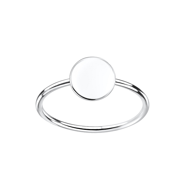 Wholesale Sterling Silver Round Ring - JD3573