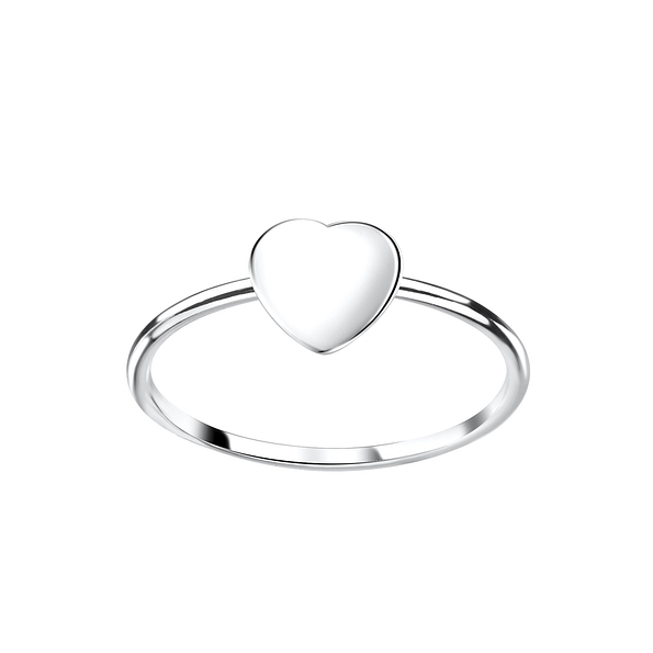 Wholesale Sterling Silver Heart Ring - JD3574