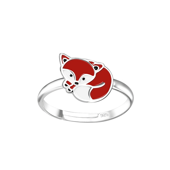 Wholesale Sterling Silver Fox Adjustable Ring - JD6993