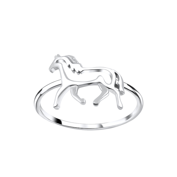 Wholesale Sterling Silver Horse Ring - JD3863