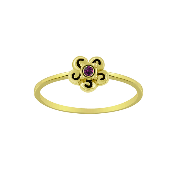 Wholesale Sterling Silver Flower Ring - JD6312