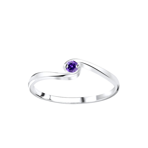Wholesale Sterling Silver Cubic Zirconia Ring - JD5371 Wholesale Sterling Silver Cubic Zirconia Ring - JD5371