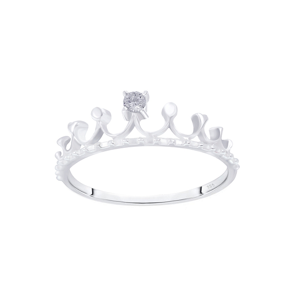 Wholesale Sterling Silver Crown Ring - JD7059