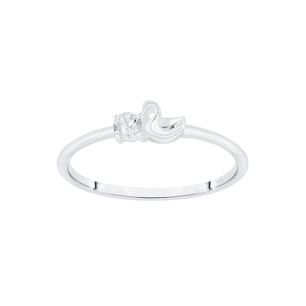 Wholesale Sterling Silver Swan Ring - JD7061