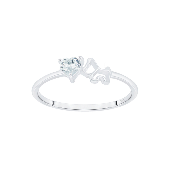 Wholesale Sterling Silver Dog Ring - JD7379