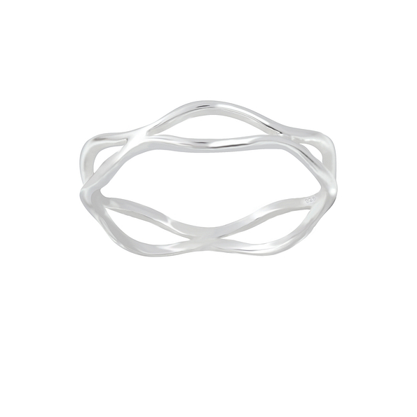 Wholesale Sterling Silver Twisted Ring - JD7149