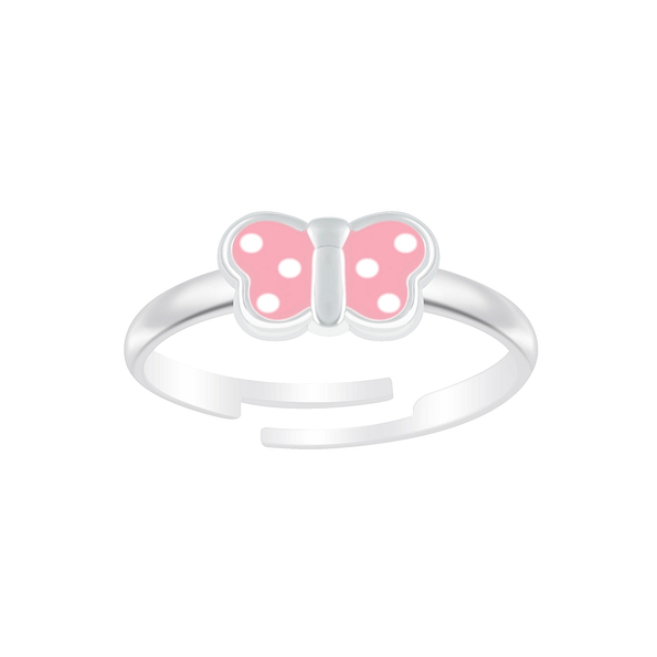 Wholesale Sterling Silver Butterfly Adjustable Ring - JD7075